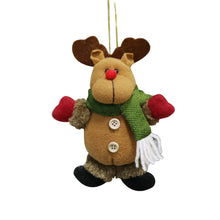 Load image into Gallery viewer, 2pcs Christmas Decorations Old Man Snowman Elk Christmas Gift Small Pendant Plush Doll Christmas Tree Pendant Supplies
