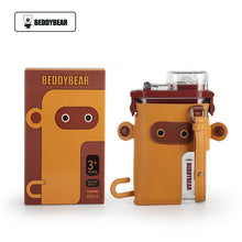 Load image into Gallery viewer, Water Bottle BEDDYBEAR Square Straw Water Bottle Cartoon Leather Case Suction Nozzle Plastic  Children Adult Clear Water Cup
