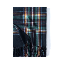 Load image into Gallery viewer, 2023 New Winter Scarf Temperament Plaid Warm Tassel Scarf Women's Mid-Length

