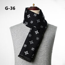 Load image into Gallery viewer, Men's New Winter Autumn and Winter Cashmere Business Jacquard Plaid Korean Foreign Trade Scarf Men
