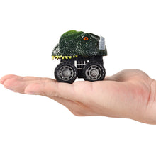 Load image into Gallery viewer, 4pcs Children's Mini Dinosaur Head Warrior Car Toy Boy Warrior Trolley Model Toy
