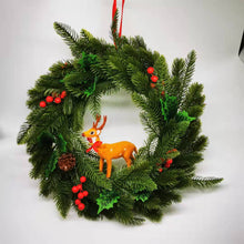 Load image into Gallery viewer, Christmas Deer Door Hanging Garland Christmas Deer Decoration
