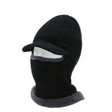 Load image into Gallery viewer, Men's Hat Winter Thermal Knitting Woolen Cap Cycling One-Piece Neck Protection Windproof Earflaps Hat Pullover Men's Cotton-Padded Cap
