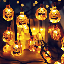 Load image into Gallery viewer, LED Pumpkin Blow Molding Pumpkin Lighting Chain Easter Bar Layout Haunted House Pendant Ornament Colored Lights
