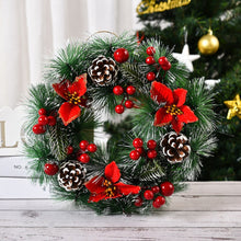 Load image into Gallery viewer, Christmas Decorations Wreath Wreath Window Layout Door Hanging Tengxian Venue Layout Christmas Wreath
