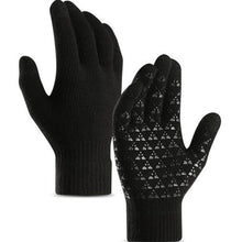 Load image into Gallery viewer, Men's and Women's Knitted Touch Screen Warm Gloves Wool Non-Slip Thickened Fleece-Lined Ski Riding Gloves
