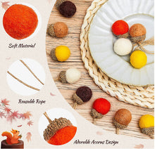 Load image into Gallery viewer, Christmas Decorations DIY Pendant Wool Felt Pine Tower Small Ball Pine Cone ACORN Garland Bouquet
