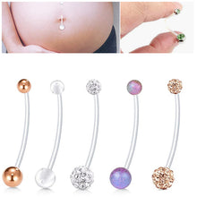 Load image into Gallery viewer, Human Body Piercing Accessories 38mm Long Brush Holder Pregnant Women Are Not Allergic to Navel
