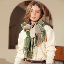 Load image into Gallery viewer, Artificial Cashmere Scarf 2023 New Winter Women's Shawl Thickened Warm Fringe Bib
