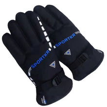 Load image into Gallery viewer, Men's Winter Cotton Gloves Fleece-Lined Thickened Winter Skiing Riding Electric Car
