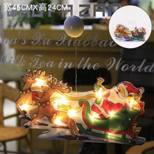Load image into Gallery viewer, LED Christmas Sucker Lamp Santa Snowman Shape Window Window Stickers Hanging Lamp Holiday Sucker Christmas Decoration Light

