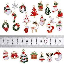Load image into Gallery viewer, Retro Zinc Alloy Accessories Accessories Dripping Oil Christmas Series Pendant Holiday Jewelry 50pcs/Bag
