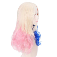 Load image into Gallery viewer, Suicide Squad Movie Wig Little Ugly Girl  Cosplay Wig Harley Quinn Cos Gradient Styling Wig
