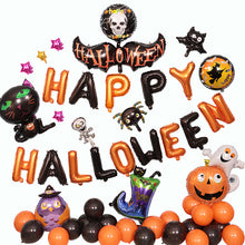 Load image into Gallery viewer, Internet Celebrity Halloween Party Bar Layout Balloon Set Halloween Ghost Festival Carnival Ghost Theme Decorative Balloon
