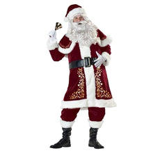 Load image into Gallery viewer, Christmas Outfit Christmas Adult Performance Costume Coaplay plus Size White Beard Grandpa Santa Claus Suits
