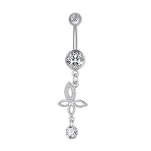 Load image into Gallery viewer, Zircon Navel Ring Navel Stud Piercing Jewelry for Women
