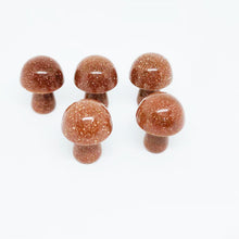 Load image into Gallery viewer, 5PCs Natural Crystal Agate Mushroom 2cm Mini Small Mushroom Crystal Crafts Micro Landscape Ornaments Decorations
