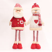 Load image into Gallery viewer, Christmas Decorations 72cm Retractable Santa Claus Snowman Elk Figurine Doll Scene Layout Ornaments
