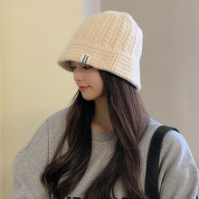 Load image into Gallery viewer, Hat Female Autumn and Winter Korean Ins All-Matching Woolen Hat Beanie Hat Winter Warm Ear Protection Big Head Knitted Hat Men
