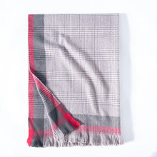 Load image into Gallery viewer, Scarf Border Color-Contrast Check Printed Shawl Scarf Direct Supply Women's Scarf
