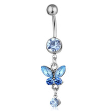 Load image into Gallery viewer, Piercing Jewelry Butterfly Hanging Ornament Belly Ring Navel Stud
