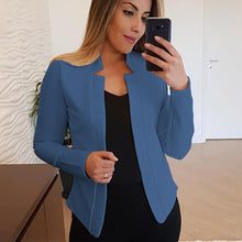 Load image into Gallery viewer, Autumn and Winter Small Suit Long Sleeve Solid Color Cardigan Outerwear Top Suit
