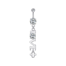 Load image into Gallery viewer, New Zircon Navel Ring Navel Stud Piercing Jewelry
