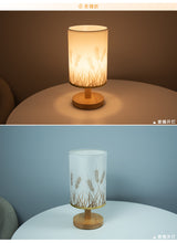 Load image into Gallery viewer, Solid wood decoration remote control usb table lamp bedroom bedside study led night light
