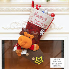 Load image into Gallery viewer, Christmas Stockings Gift Bags Christmas Decorations Large Christmas Stockings Gift Candy Socks Hanging Ornaments
