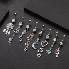 Load image into Gallery viewer, New Zircon Navel Stud Belly Ring Piercing Jewelry
