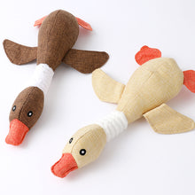 Load image into Gallery viewer, Sounding Denim Linen Goose 31cm Artificial Dog Dog Toy Big Yan Nanfei Pet Toy
