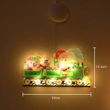 Load image into Gallery viewer, LED Christmas Sucker Lamp Santa Snowman Shape Window Window Stickers Hanging Lamp Holiday Sucker Christmas Decoration Light
