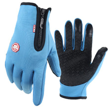 Load image into Gallery viewer, Touch Screen Gloves Autumn and Winter Warm with Velvet Cold-Proof Waterproof Men's and Women's Outdoor Riding
