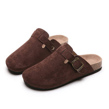 Load image into Gallery viewer, Closed-Toe Slippers Women's Couple Flip-Flops Wish Large Size Roman Shoes Half Slippers Lazy Shoes
