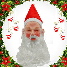 Load image into Gallery viewer, Popular Christmas White Beard Headgear Christmas Party Cosplay Costume Props
