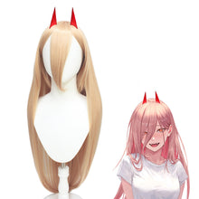 Load image into Gallery viewer, Chainsaw Human Parva Cos Wig Strong Chain Saw Human Cosplay Wig Special Mixed Color Anime Long Hair
