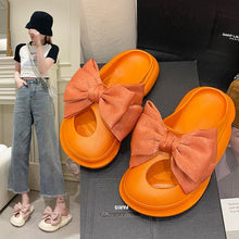 Load image into Gallery viewer, Hole Shoes Women's Bow Spring and Summer Thick Bottom All-Match Closed Toe Sandals
