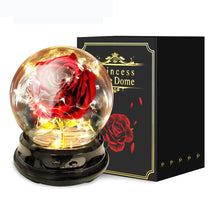 Load image into Gallery viewer, Artificial Flower Rose Glass Cover Lamp Little Prince New Exotic Creative Gift Christmas Gift
