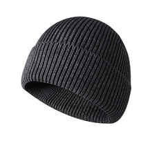 Load image into Gallery viewer, Men's Knitted Hat Acrylic and Cotton Knitted Hat Flanging Winter Outdoors Warm Hat Couple Knitted Hat
