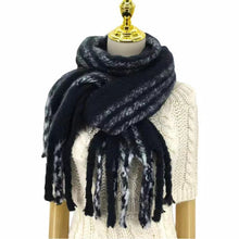 Load image into Gallery viewer, Autumn and Winter Scarf Women's Thick Circle Yarn Warm Men and Women All-Matching Scarf Student Tassel Shawl
