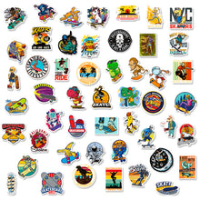 Load image into Gallery viewer, 50PCs Cool Skateboard Sticker Personality Cartoon Balance Car Scooter Luggage Guitar Car Graffiti Decoration Stickers

