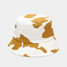 Load image into Gallery viewer, Cows Pattern Hat Female Spring and Summer New Artistic Retro Leisure Bucket Hat Korean Fashion Couple All-Matching Fisherman Hat
