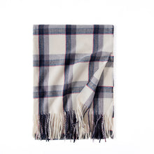 Load image into Gallery viewer, Women's Scarf Winter 2023 New Artificial Cashmere Scarf Color-Contrast Check Printed Shawl Fringe Bib
