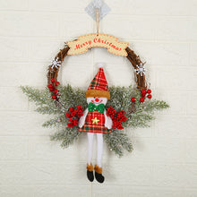 Load image into Gallery viewer, Christmas Garland 2023 Christmas Decoration Shopping Mall Hotel 30cm Small Wreath Window Pendant
