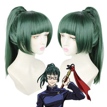Load image into Gallery viewer, Manshu Back War Wig Five Wu Cos Wig Tiger Stick Youren Three Rounds Xia Cosplay Anime Simulation Scalp
