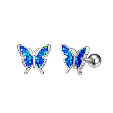 Load image into Gallery viewer, Oil Dripping Butterfly Ear Bone Stud Earrings Piercing Jewelry
