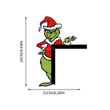 Load image into Gallery viewer, Christmas Green Miracle Fighter Corner Decoration Wooden Door Corner Decoration Home Decoration
