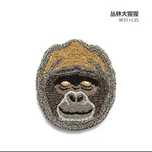 Load image into Gallery viewer, Charong Animal Cushion Head-Shaped Carpet Cashmere-like Thickened Soft Floor Mat
