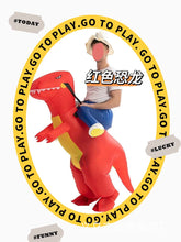 Load image into Gallery viewer, Children's Inflatable Clothing Dinosaur Festival Performance Competition Little Dinosaur Inflatable Clothing Pack Toddler Riding
