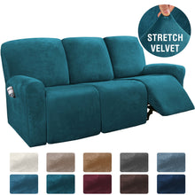 Load image into Gallery viewer, Stretch 1-2-3 Seater All-inclusive Elastic Recliner Sofas Cover Non-slip Convertible Reclining Relax Armchair Sofa Cover
